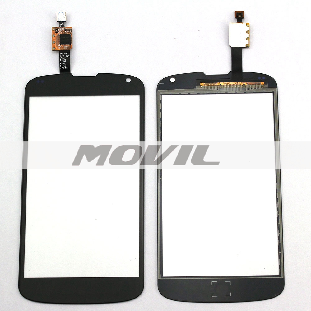 Black Touch Panel For LG Nexus 4 E960 Front Outer Glass Lens Touch Screen with Digitizer Replacement